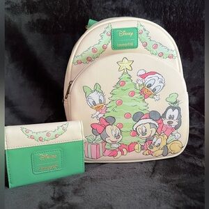 COPY - Disney Christmas Loungefly backpack and wallet